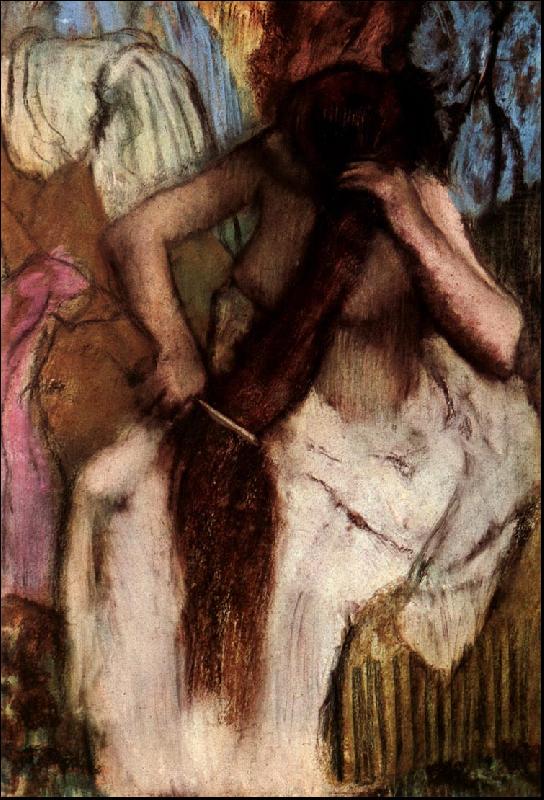 Edgar Degas Seated Woman Combing her Hair china oil painting image